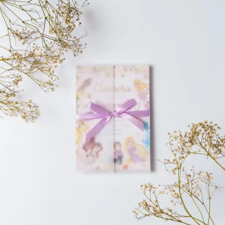 Покана Disney Princess Vellum Wrap Closed