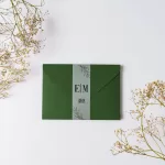 Покана vellum and greenery Envelop closed