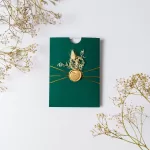 Покана Greenery Gold Aura Closed