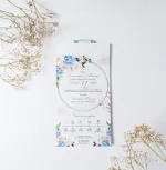 Покана Emboss White Open