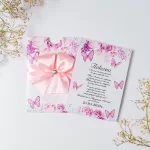 Покана Pink Butterflies Aura Open