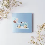 Покана Dusty Blue Car Blue closed