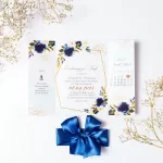 Покана Blush and Blue Bliss open