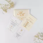 Покана Personalized Three Part Envelope hole