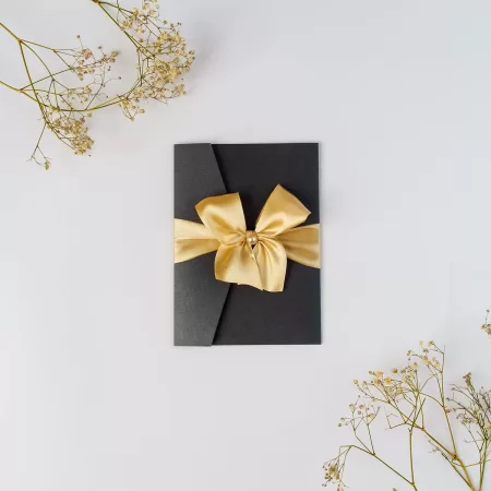 Покана Black And Gold Classicfold