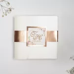 Покана Rose Gold Classicfold Square
