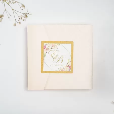 Покана Majestic Coral Classicfold Square