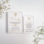 Покана Champagne Two Part Envelope open 2
