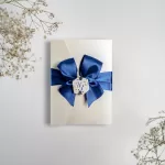 Покана Majestic Ivory Blue Classicfold