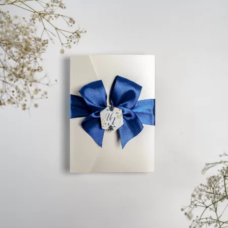 Покана Majestic Ivory Blue Classicfold