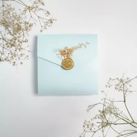 Покана Aqua Pocket Fold Square