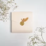 Покана Majestic Coral Pocket Fold Square