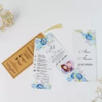 Покана Blue Hydrangea "My Story" Open