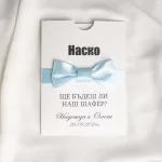Покана Gentlemen Light Blue Bow Tie 1