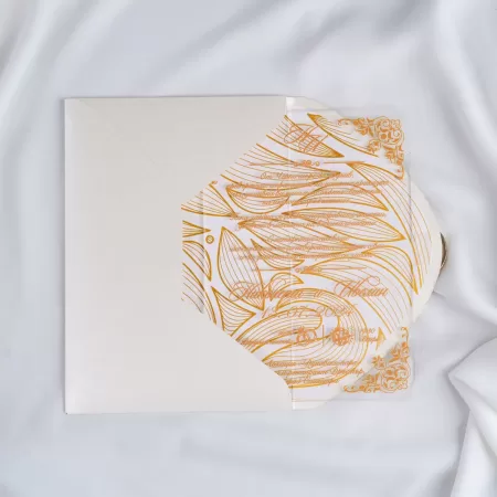 Покана Champagne Gold Acrylic Glass