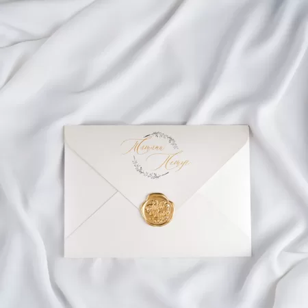 Покана Envelop Gold with Vellum 2