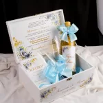 Подаръчен Сет Покана За Кумове Light Blue 1