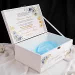 Кутия Покана За Кумове Light Blue