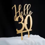 Топер за торта - Hello 30 4