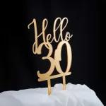Топер за торта - Hello 30 1