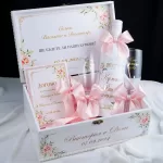 Подаръчен Сет Покана За Кумове Pink 1