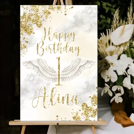 Приведствено табло Golden "Happy Birthday..."