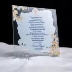 Покана за кръщене Luxglass Light Blue Hard Covers 3