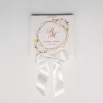 Стъклена покана нежна зеленина твърди корици Luxglass 2