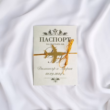 Покана Passport Light Green